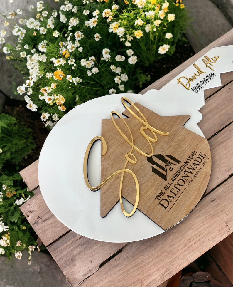 Customized "Sold" Sign Photo Frame