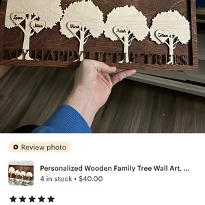 Personalized Wooden Family Tree Wall Art, Custom Design Family Tree ...