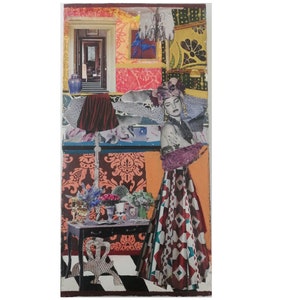 Collage donna moda vintage eclettico