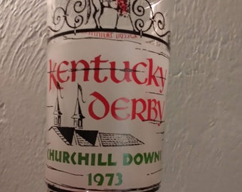 1973 Official KENTUCKY DERBY Mint Julep Glass, Churchill Downs. "2023 is the 50th Anniversary of Secretariat's Historic Win"