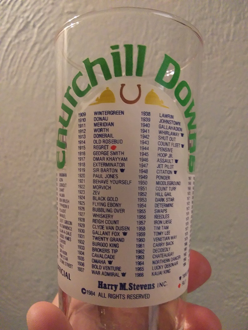 1996 Official Kentucky Derby Mint Julep Glass - Churchill Downs Horse Racing Collectible