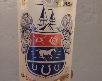 1968 Official KENTUCKY DERBY Mint Julep Glass, Churchill Downs