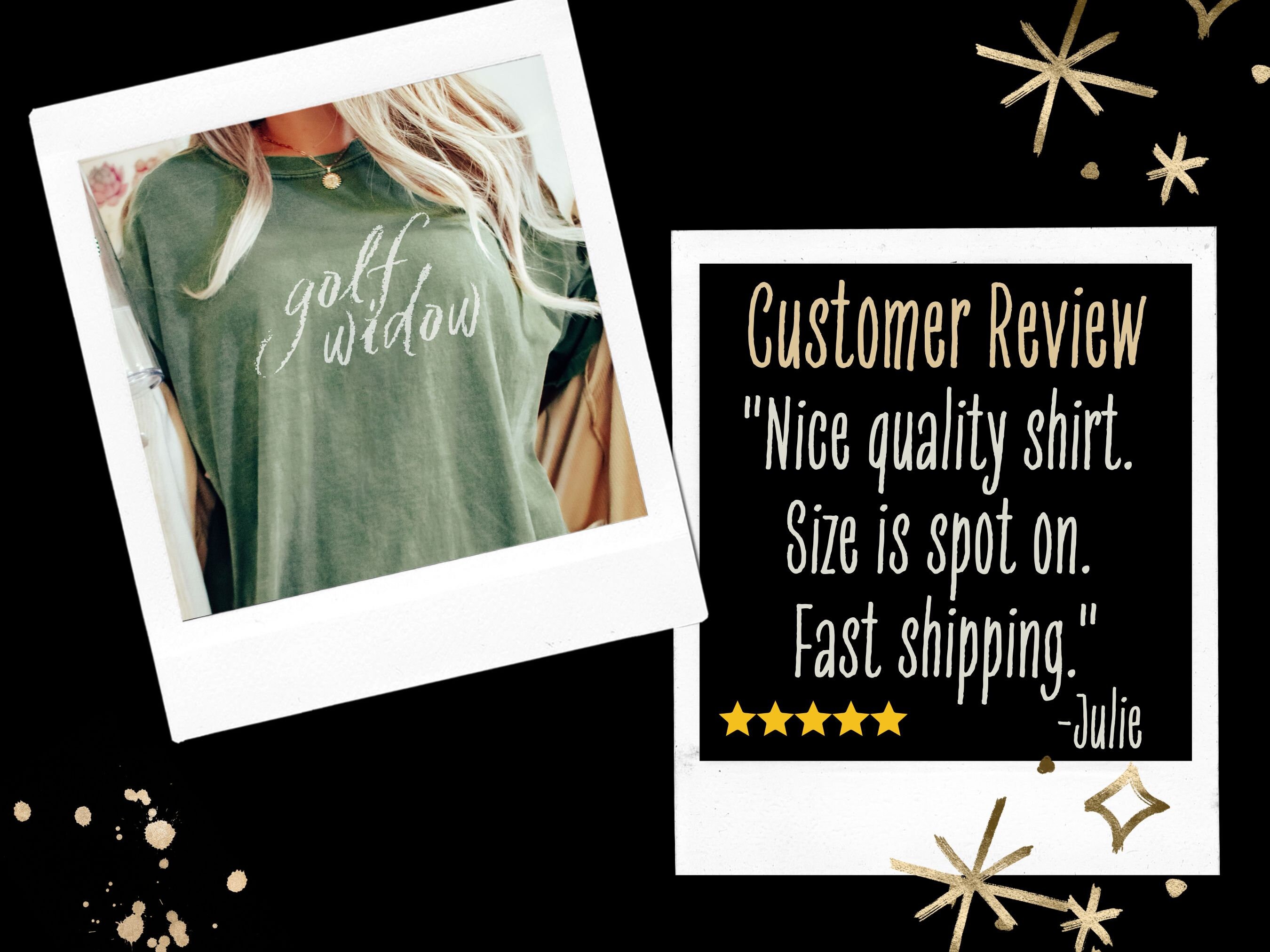 Golf Widow Comfort Color Tshirt Golf Wedding Gift Etsy