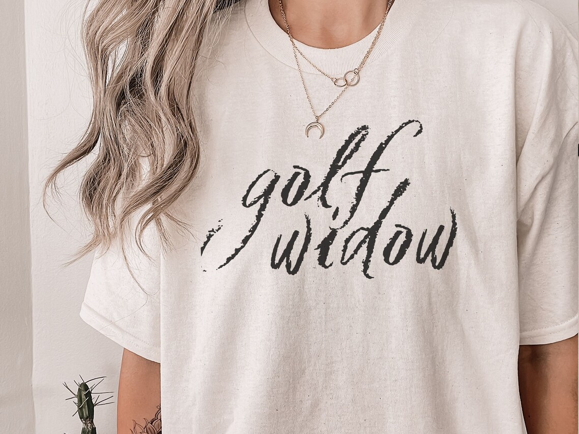 Golf Widow Comfort Color Tshirt Golf Wedding Gift Etsy