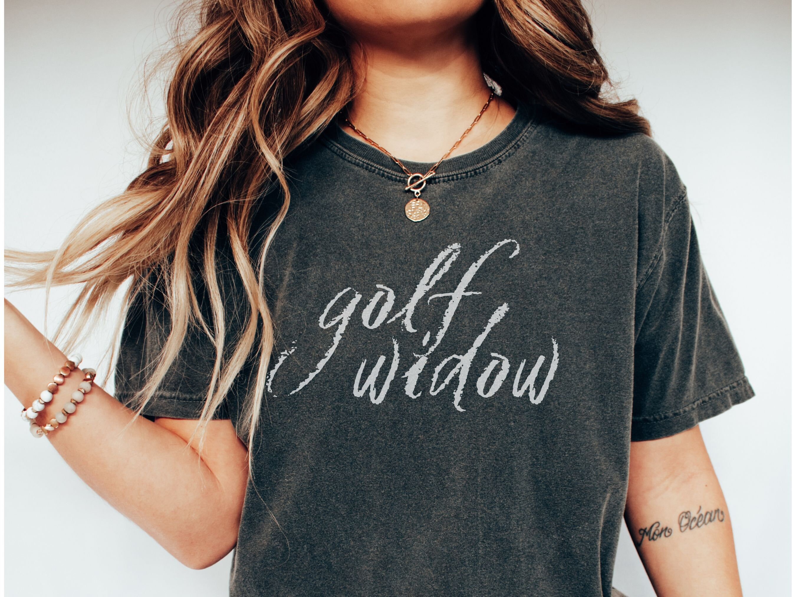 Golf Widow Comfort Color Tshirt Golf Wedding Gift Etsy