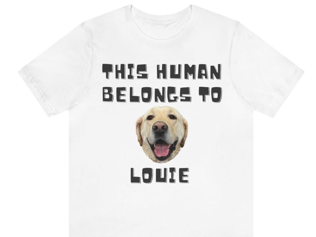Custom Dog Shirt This Human Belongs To Dog Shirt for Mendog Etsy