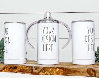 12 Sippy Cup, Dual Lids, Kids Tumbler, Sippy Cup For Children, Toddler Gift, Baby Shower Idea