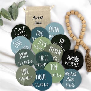 4&quot; acrylic baby MILESTONE MARKERS/baby gift/monthly marker for baby&#39;s first year, baby milestone photo prop/pregnancy photo/baby photos
