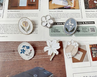 Gorgeous Floral Themed TN Metal Clip-P10