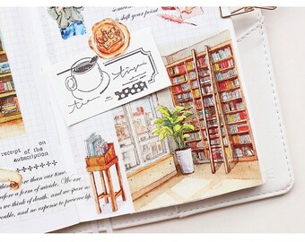 City Landschaft PET Tape Washi Tape Vintage City Gebäude Washi Sticker Aesthetic Sticker Journal Zubehör Hausbau