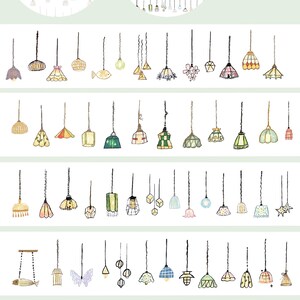 Light A Lamp PET Tape, Sample 70cm one loop, Daily Journal, Scrapbook Supplies, Junk Journal Supplies, Planner Stickers-S105
