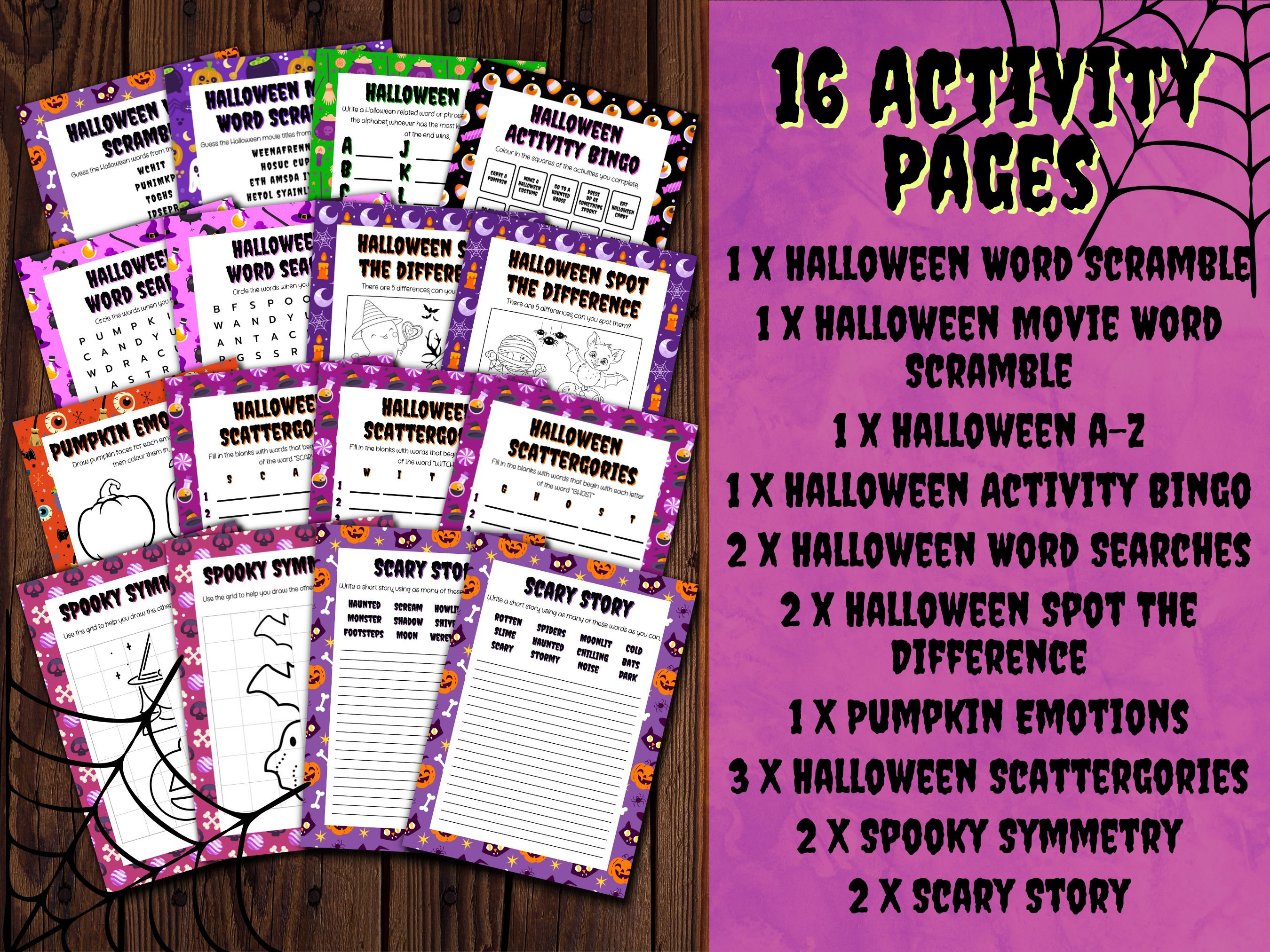 Halloween Activity Pack | Printable PDF Pages to Download | Fun ...
