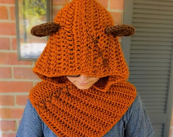Crochet Galaxy Bear Hood: Ewok Inspired Costume