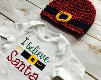 Crochet Santa Hat: Baby Christmas Gift