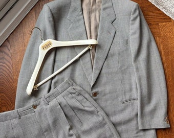 AS IS 1990s Giorgio Armani Wool Pants, Size 36 | 90s Vintage Brown