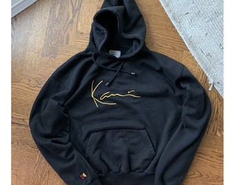 Sudadera con capucha Karl Kani de los anos 90 Y2K Vintage jersey de gran tamano Rap Fubu 1990 Vintage Karl Kani sudadera con capucha Ecko Marc Buchanon Pelle Pelle VNTG Etsy Espana