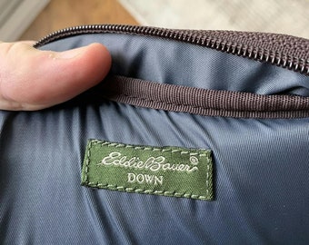 Eddie Bauer Quilted Down Messenger Bag Crossbody Laptop Bike