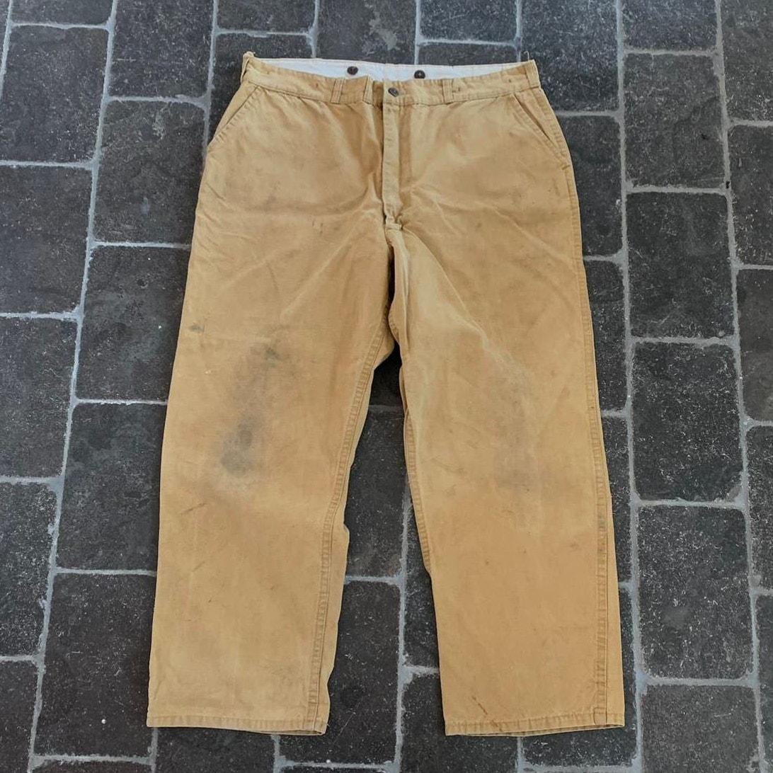 【50-60s vintage】スラックス　SERVALジッパー　両爪　古着 楽天市場】50s 60s ビンテージ □ チェック ヘビー ウール