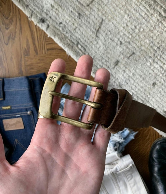 calvin klein brown belt