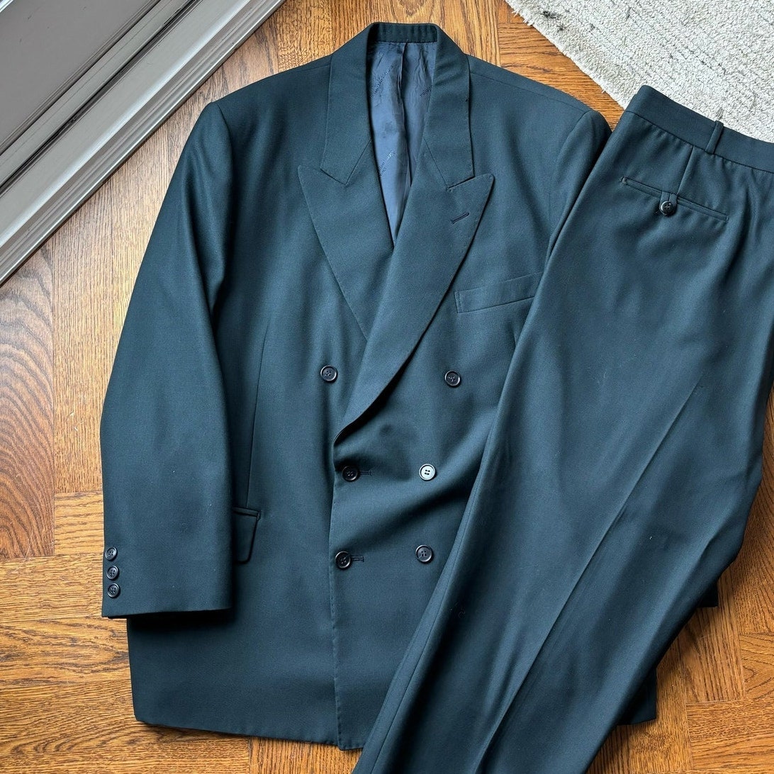 5点セット Vintage DURBAN ダブル セットアップ zegna Vintage Ermenegildo Zegna Double Breasted Two Piece Suit 1990s