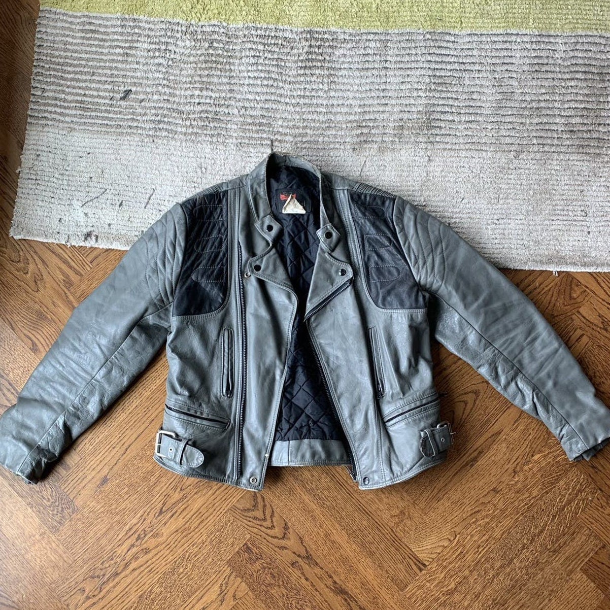 1980s Vintage Bristol Leather Jacket Golden Crown Vintage