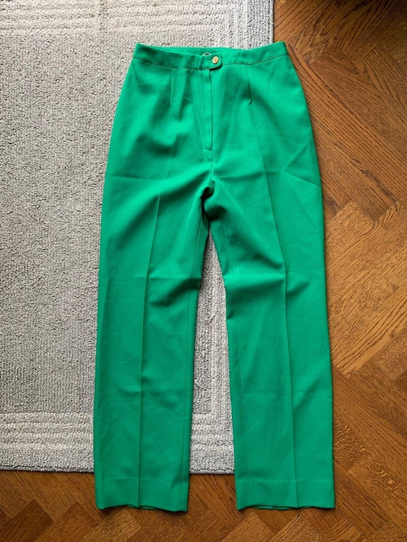 1970s Vintage Polyester Pants ILGWU Union Made 70s Vintage Womens