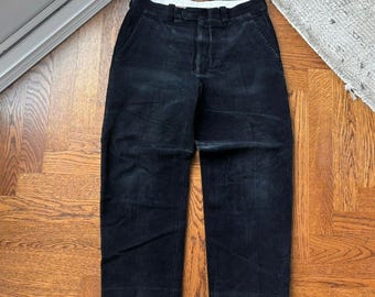 Vintage Cord Hose 1990er Jahre 1980er Jahre Vintage Gala Slacks Made in Canada 1980er Jahre Cord Hose 1990er Jahre Cord Hose Verblasste Schwarz 34 Taille