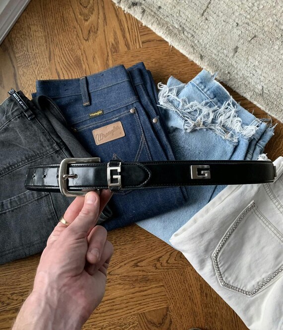 Vintage Gucci Style G Studded Belt Y2K Distressed… - image 2