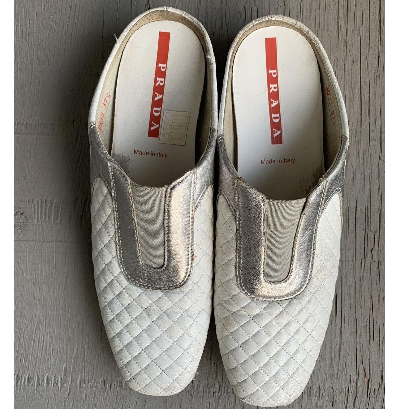 Prada Vintage Sport Sneakers 2000s 00s Toe Square Mesh Y2K - 90s
