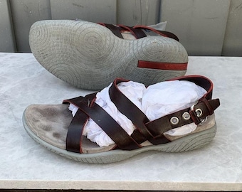 Vintage Prada Sandals Vintage Linea Rossa Sport Strap 90s 2000s Prada Sport Strap Slip On Beach Spring Summer Buckle Flip Flop Mules Sneaker