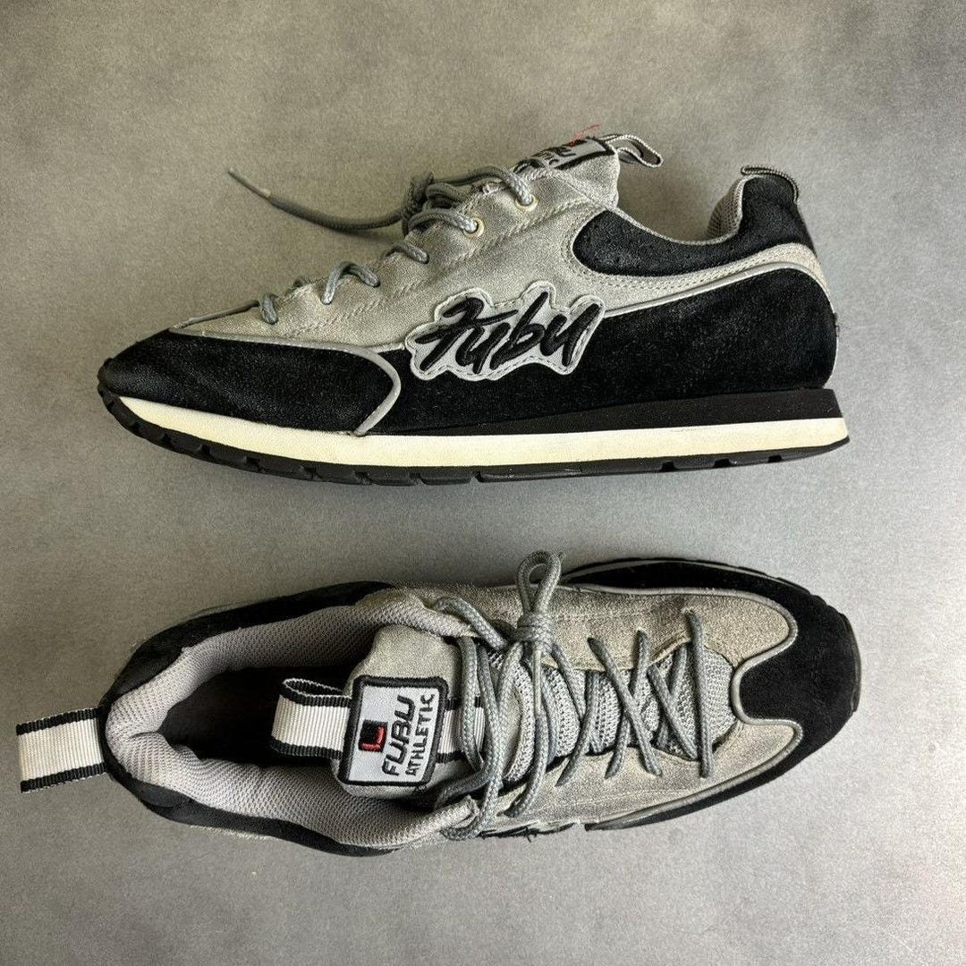 90s Vintage Fubu Sneakers 3M Suede Shoes Hip Hop Rap Y2K Rare