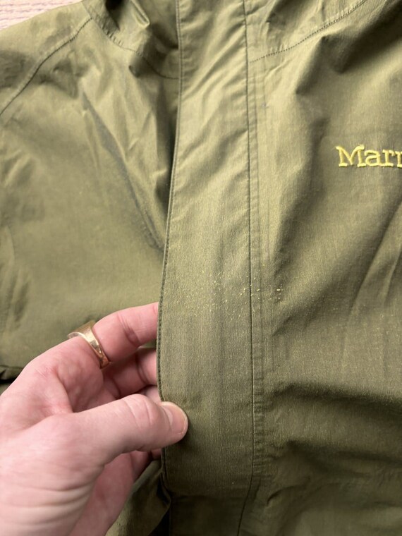 Marmot Rain Coat Shell Jacket Gorpcore Army Green… - image 10