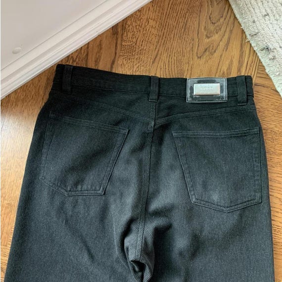 Vintage Hugo Boss Trousers 90s Corduroy Pants Wide Leg Loose Fit