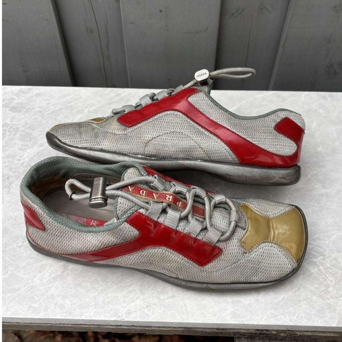 Vintage Prada Sneakers 2000s Prada Sport Mesh Square Toe