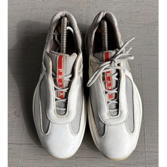 Vintage Prada Americas Cup Sneakers 3163 Linea Rossa Vintage Prada