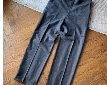 Brioni Moudi pantalon en laine pantalon plissé 100 % WV 110 s 34 35 pantalons en laine vintage pantalons de créateur pantalons de costume formel costume Loro Piana