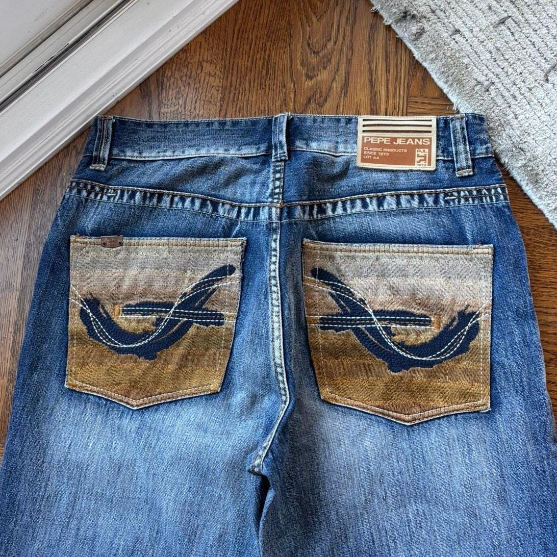 Vintage Pepe Jeans Vintage Patchwork Back Pocket Patch Vintage
