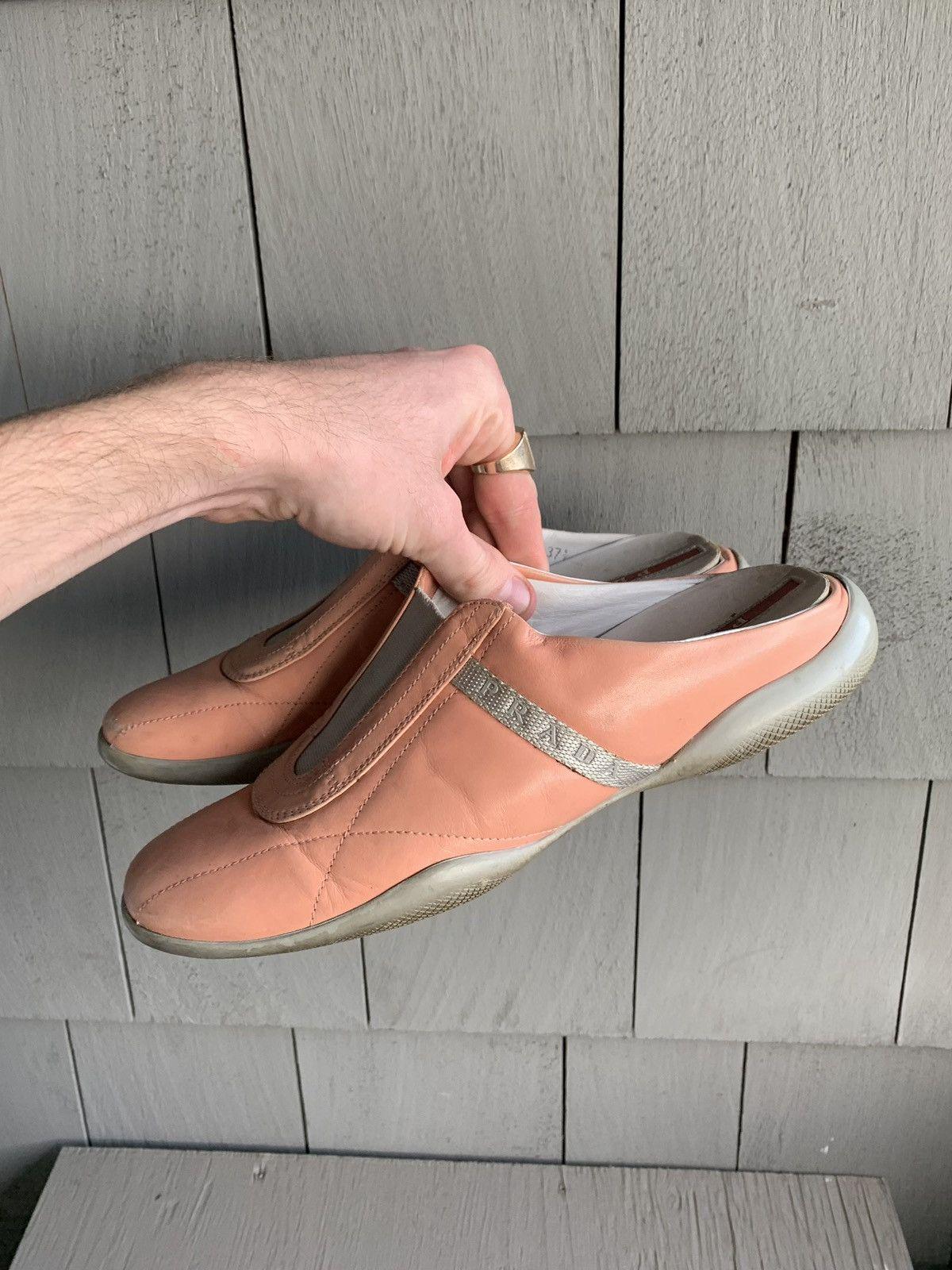 2000s Prada Mules Y2K Sport Slip on Sneaker S/S Sport Model 3308