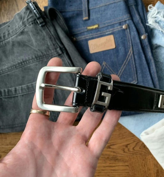 Vintage Gucci Style G Studded Belt Y2K Distressed… - image 7