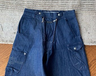 1990er Snug Industries Jeans 90s Vintage Raver Denim Y2K Vintage Macgear Cargohose VIntage Kikwear Vintage JNCO Jeans Modular Penis Pouch