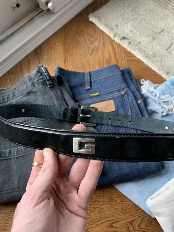 Vintage Gucci Style G Studded Belt Y2K Distressed… - image 5