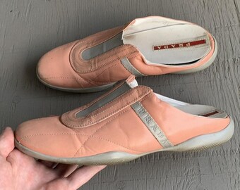 2000s Prada Mules Y2K Sport Slip on Sneaker S/S Sport Model 3308