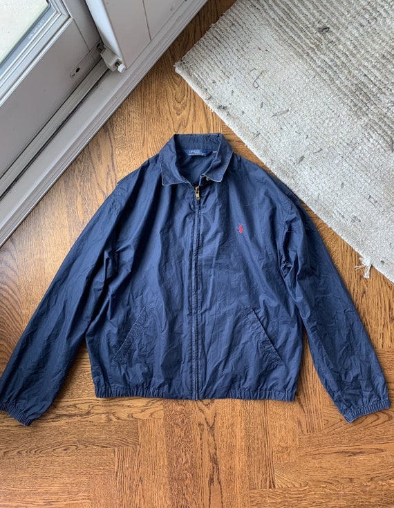1990s Polo Ralph Lauren Jacket Vintage Made in USA Cotton M 