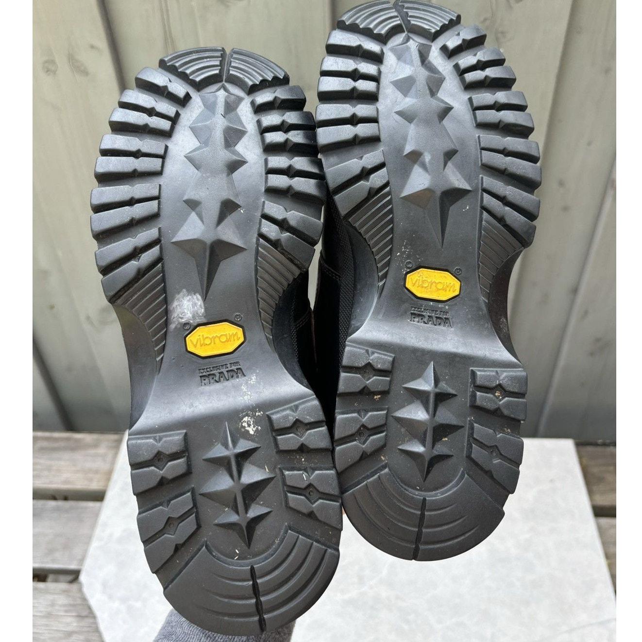 靴 prada 99ss archive velcro leather shoes Rare, Original Prada Sneakers Lather Black Logo - Etsy