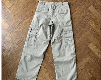 BDU de servicio de Parklands Canada antiguos Pantalones cargo antiguos Boy Scouts antiguos Excedentes militares antiguos OG-107 Vietnam Korea Park Ranger 31x31