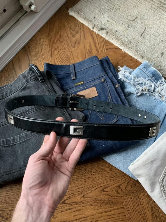Vintage Gucci Style G Studded Belt Y2K Distressed… - image 4