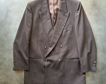 1980s Vintage Yves Saint Laurent Blazer Jacket Double Breast Sports Coat