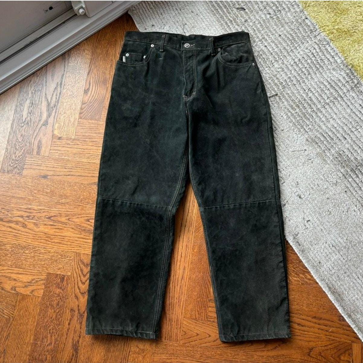 Vintage Suede Pants Vintage Skotts Suede Washable Suede Green