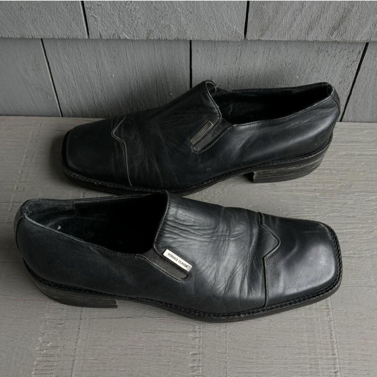 Vintage Versace Loafers Vintage Square Toe Loafers Vintage  display picture 2