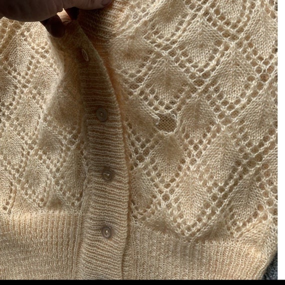 Vintage 1970s Green Mohair Sweater
